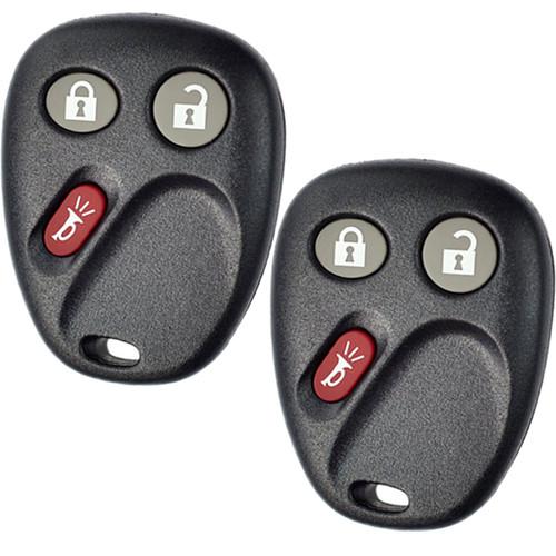 Pair new replacement gm chevy key fob keyless entry remote transmitter lhj011 