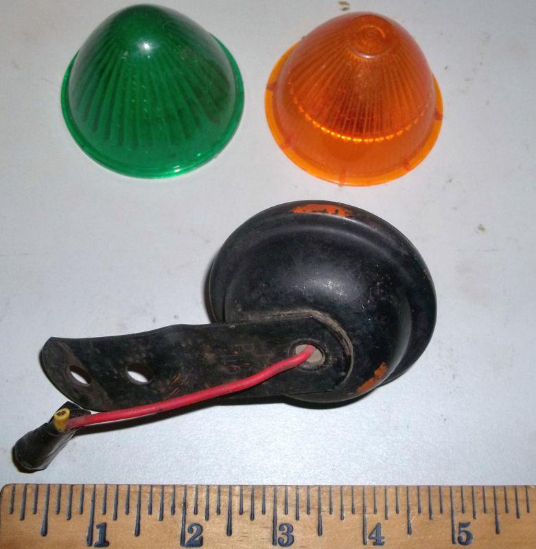 Vintage car tail light with 2 replaceable lenses, orange and green______4030/8 E, US $18.00, image 2