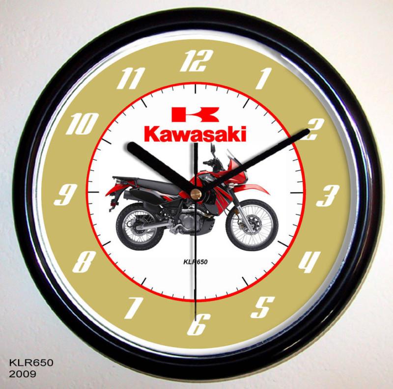 KAWASAKI KLR650 MOTORCYCLE WALL CLOCK choice of 4 KLR 650 2004 2007 2009 2012, US $21.99, image 3
