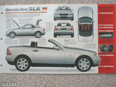 1996 / 1997 mercedes-benz slk imp brochure, 230