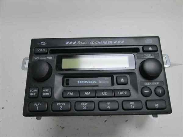 01 02 honda accord 6 disc cd cass player radio oem