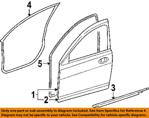 Chrysler oem 5303656ae front door-belt weather strip