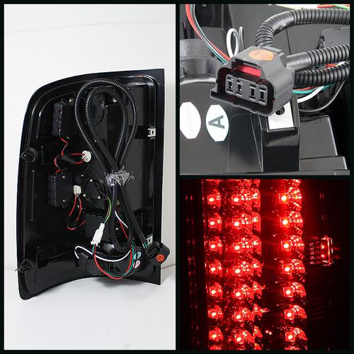07-13 Sierra Ccfl Halo Projector Led Clear Headlights+Led Red Clear Tail Lights, US $392.84, image 3