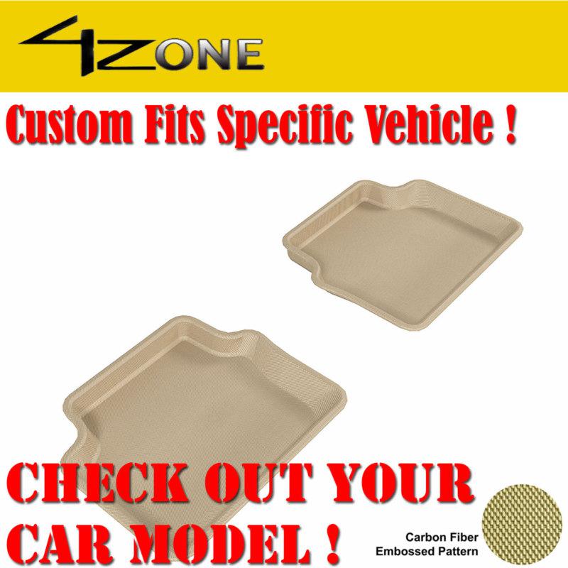 Saab 3-sep molded car carpet auto floor mat 2nd row seats all weather waterproof