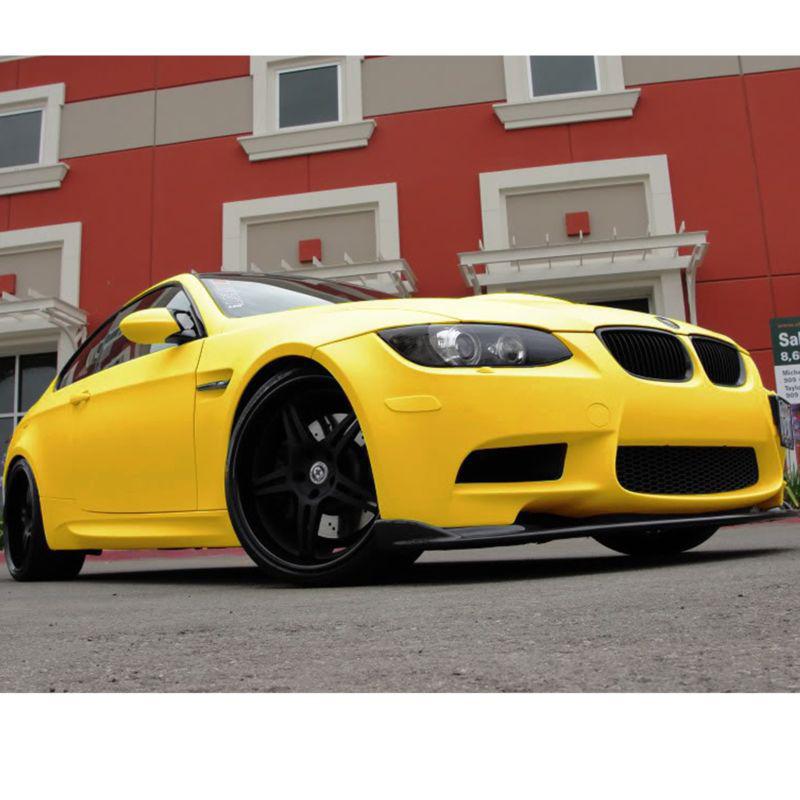 Buy 【MatteYellow】【A4 Size sample】Air/bubble Free Vehicle Wrap Vinyl