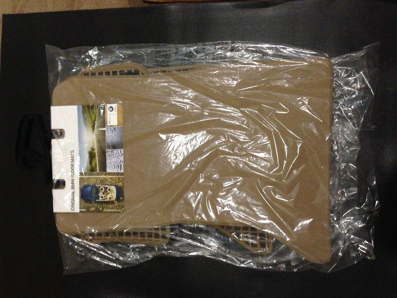 New sealed genuine bmw 5 series 528i 535i 550i (2011 onward) 4pc beige carpet