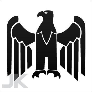 Decal stickers eagle hawk accipitridae apex predator german military 0502 x7zax