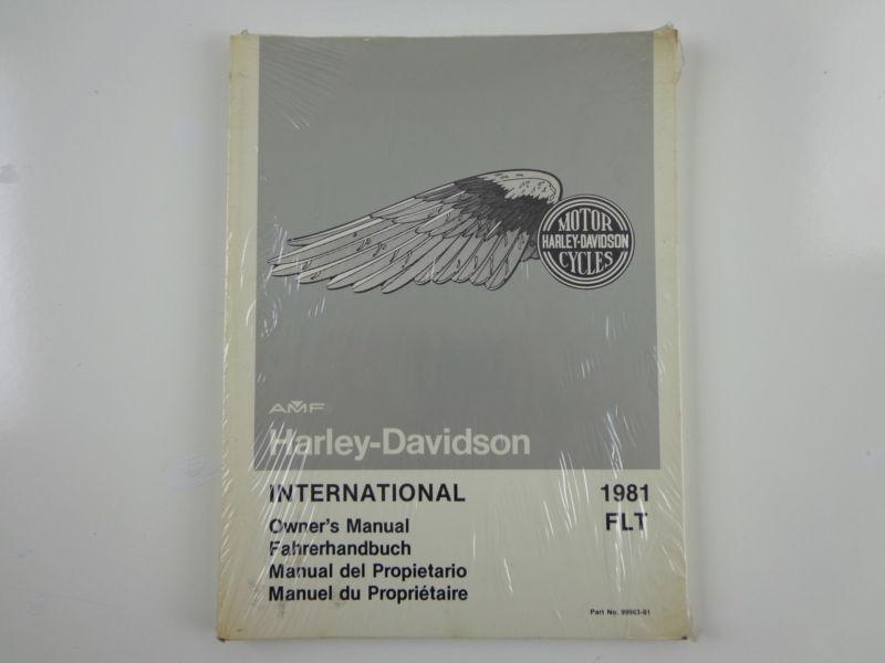 Harley davidson 1981 flt models international owners manual 99963-81 #2