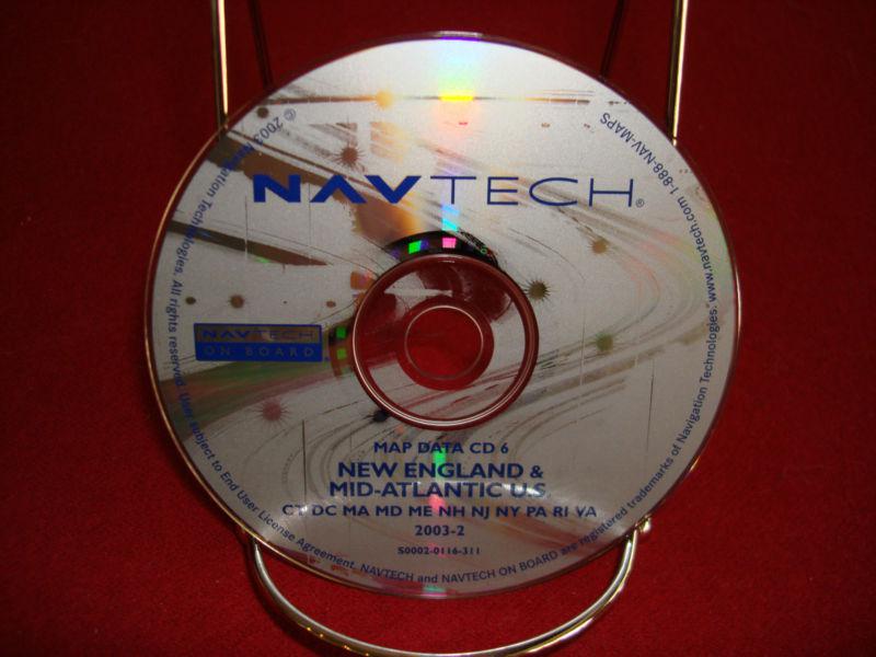 Land rover/bmw genuine navtech navigation disc cd #6 new england/mid-atlantic us