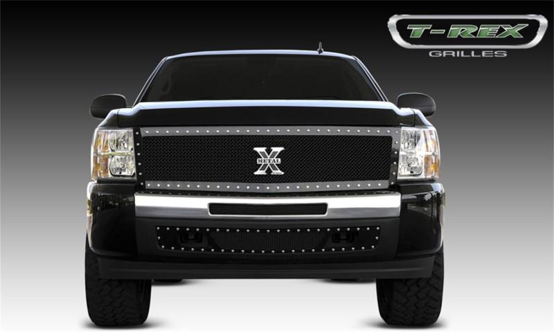 T-rex grilles 6711111 x-metal; studded mesh grille 07-13 silverado 1500