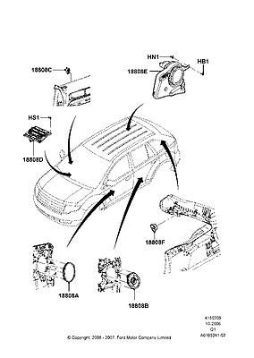 8a1z18808b ford speaker assy
