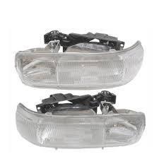99-02 chevy silverado; 00-06 tahoe & suburban left & right headlamp assys (pair)