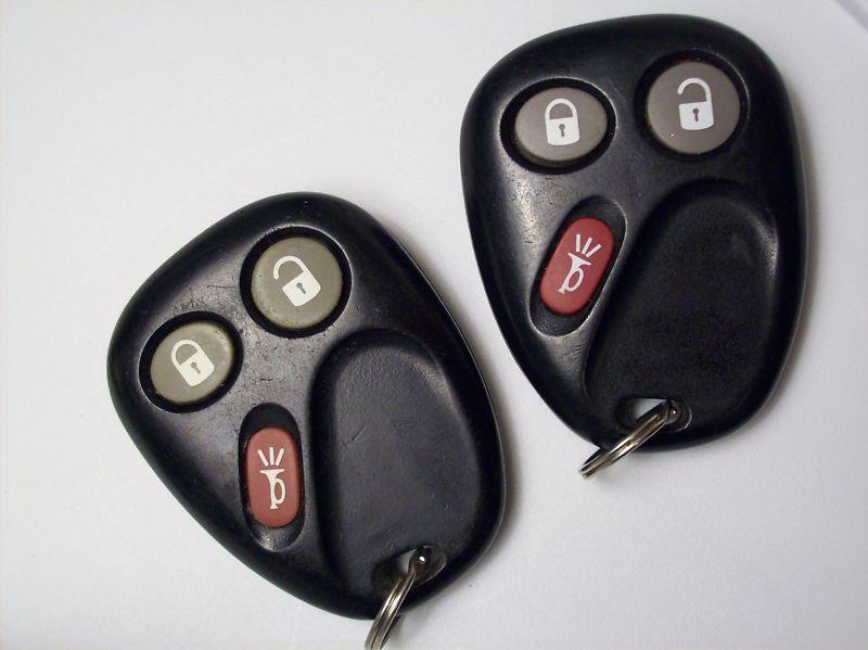 Chevy trailblazer keyless entry remotes oem key fobs 15008008 & 15008009 