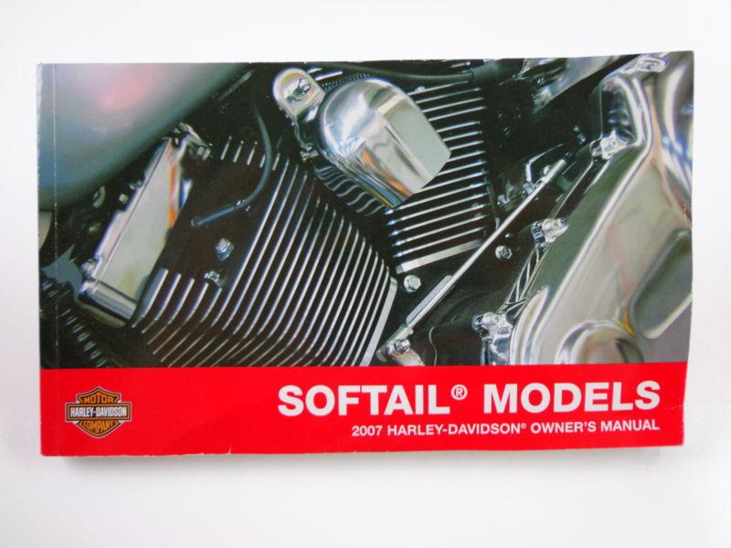 Harley davidson 2007 softail models owners manual 99469-07