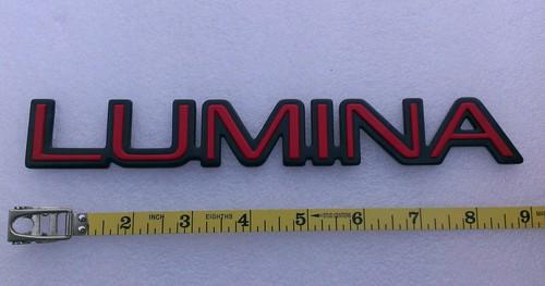 Ready to install red chevrolet lumina emblem nameplate logo badge apv van