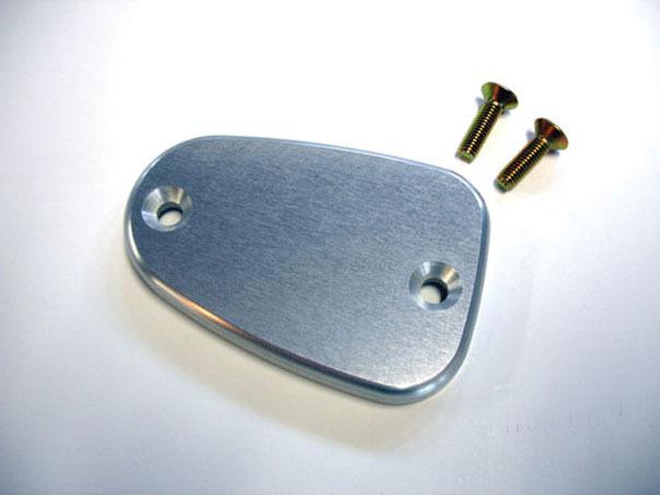Joker machine front master cylinder cover smooth clear anodized f/ triumph 05-11