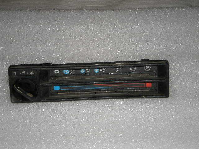 Vw heat & a/c temp. control facia w/ 4spd. fan switch, early watercooled models