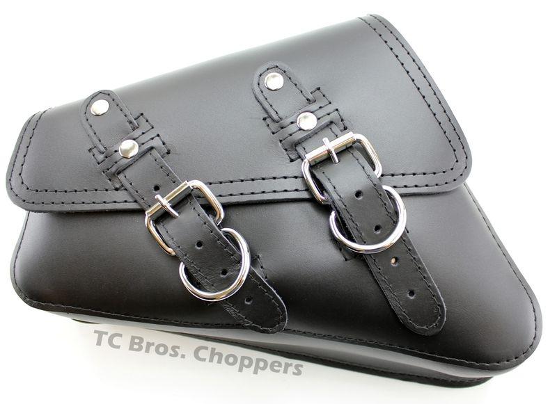 Larosa black solo bobber saddlebag (fits 2004-2013 sportsters)