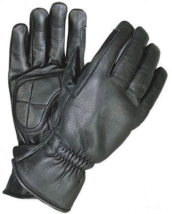 Xelement premium mens leather riding gloves with gel palms