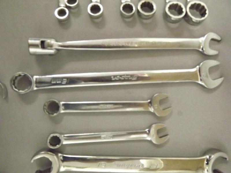 SNAP ON TOOLS 22 PIECE ASSORTED COMBINATION WRENCH SET *SHIPS FREE!*, US $239.99, image 7