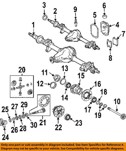 Dodge oem 5134718ab axle & differential-flange