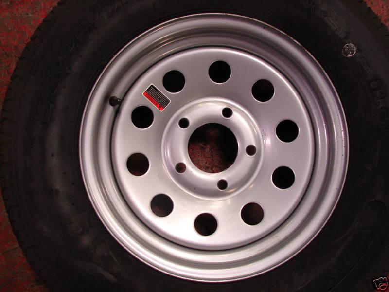Buy 15" UTILITY BOAT TRAILER WHEEL TIRE NEW 5 Lug 5x4.5 SIL MOD 225R in