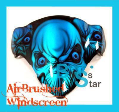 Suzuki gsxr 600/750 k8 2008-2009 double bubble racing airbrushed windscreen 6
