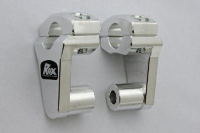 Adjustable rox handle bar risers for suzuki vstrom 1000 v-strom 650 dl silver