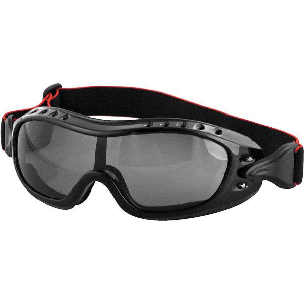 Black smoke lens bobster night hawk over the glass goggle