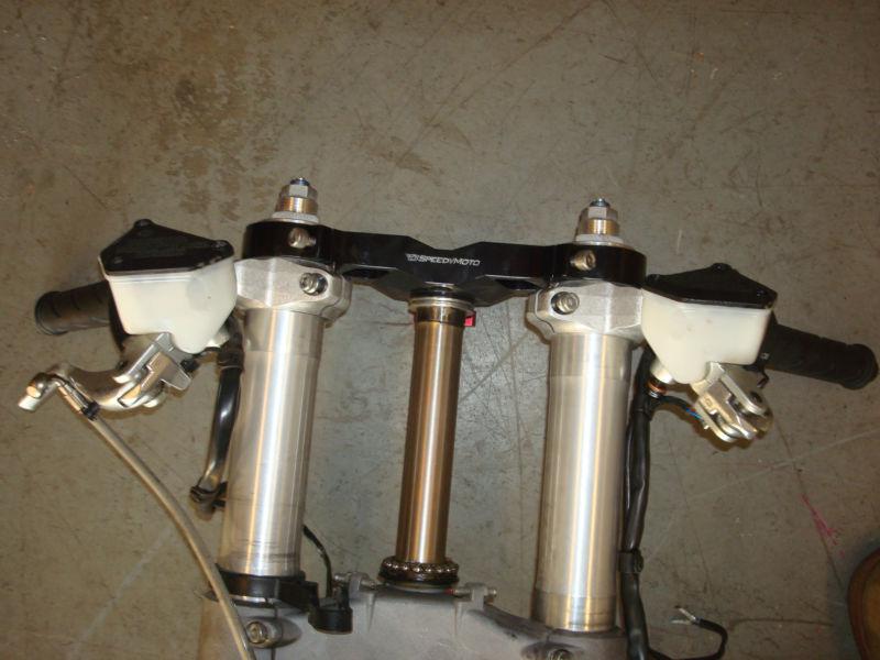 2005 05 Ducati 999 Front Forks Triple Tree Brake Calipers Brakes Clip-Ons Switch, US $725.00, image 2