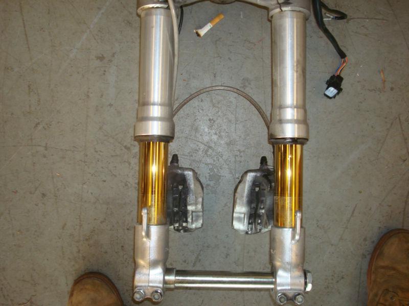 2005 05 Ducati 999 Front Forks Triple Tree Brake Calipers Brakes Clip-Ons Switch, US $725.00, image 3