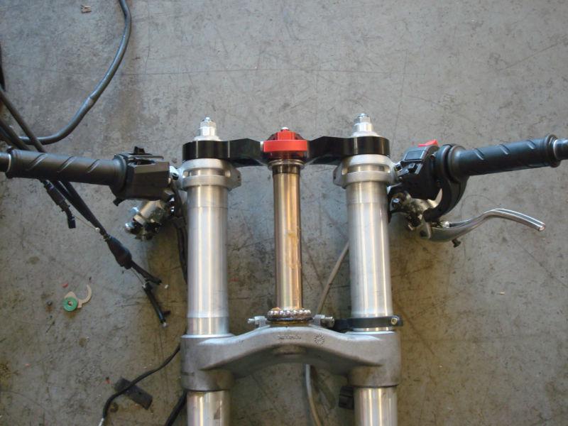 2005 05 Ducati 999 Front Forks Triple Tree Brake Calipers Brakes Clip-Ons Switch, US $725.00, image 8