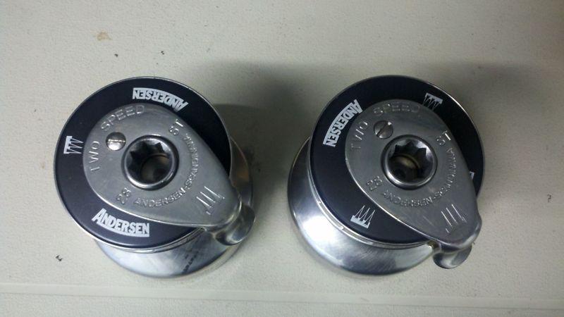 Andersen st28  2 speed self tailing winch pair stainless steel