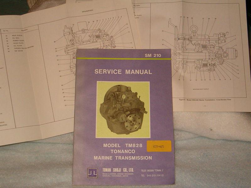 Tonanco  service manual  model tm828 marine transmission