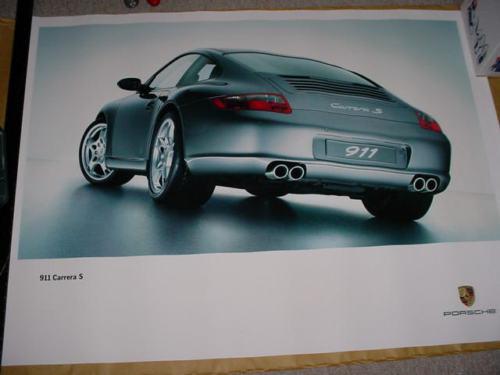 Porsche factory 911 carrera 2005/print/rare