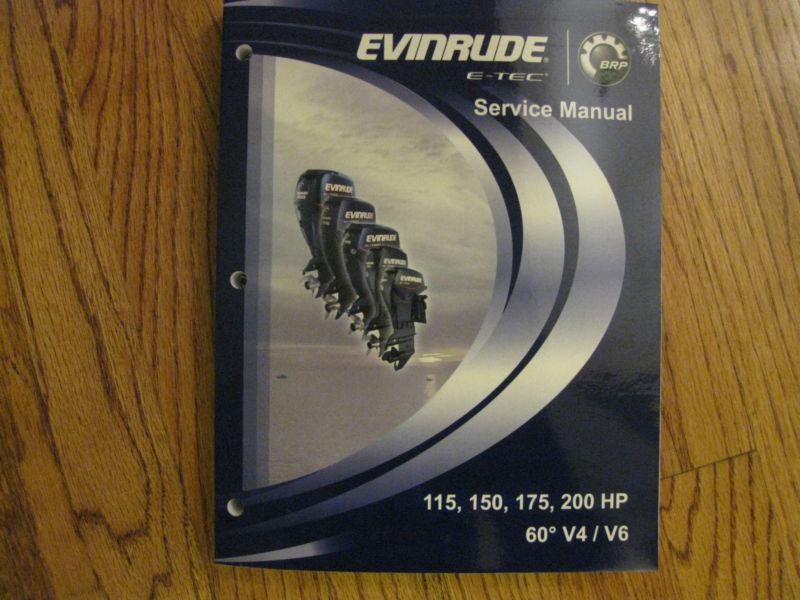 Evinrude service manual 2008 sc e-tec  v4 / v6 115-200 hp , factory
