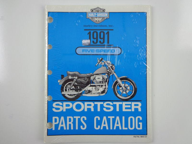 Harley davidson new 1991 sportster 5-speed parts catalog 99451-91