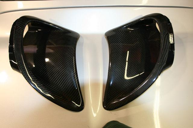 Porsche 996 turbo side air intake scoops in carbon fiber (update your 996 turbo)