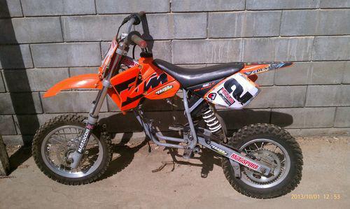Ktm50 pro sr roller no engine - frame swingarm wheels tires forks brakes ktm 50
