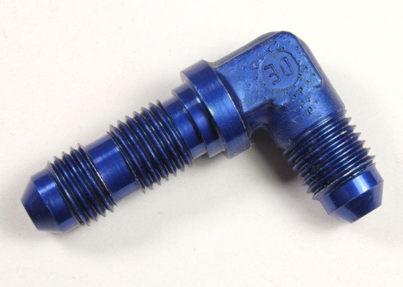 10 pack -4 an male 90° elbow bulkhead annodized oil fuel air fittings 90 blue 4