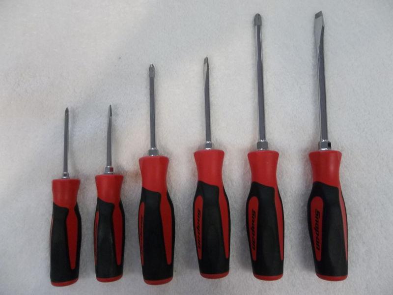 Snap on screwdriver set sgdx60br 6 piece set red 