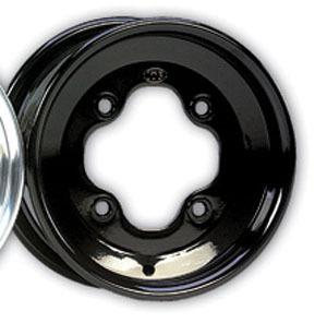 Itp t-9 pro series gp wheel front 10x5 4/144 4+1 blk ac ca for honda for kaw suz