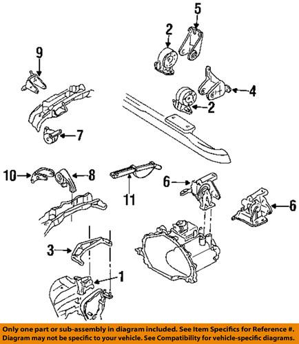 Ford oem ys2z6068ba engine & transmission mounting-transmission mount