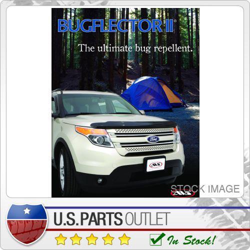 Auto ventshade 25121 bugflector ii; stone/bug deflector; smoke; full height;