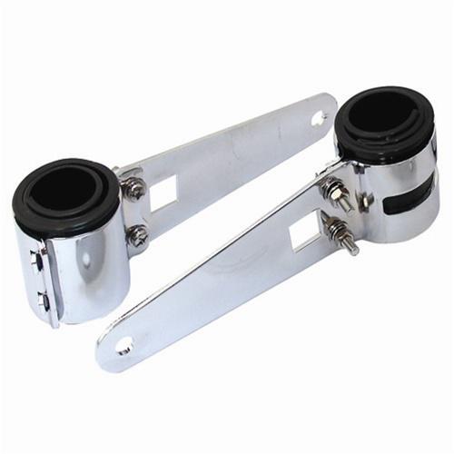 Bike-it headlight fork tube bracket 49mm-54mm - chrome