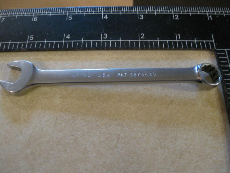 SNAP ON SHORT CHROME 12PT COMBINATION WRENCH 7/16