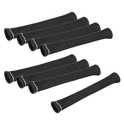Summit racing spark plug boot protector 8 in. black set of 8 350140blk