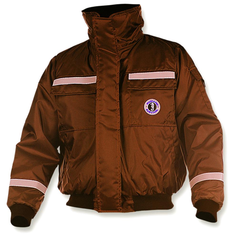 Mustang classic bomber jacket w/solas reflective tape - x-large - navy mj6214t1-