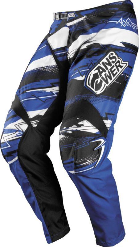 Answer a12-13 syncron motocross motorcycle pants blue size 38