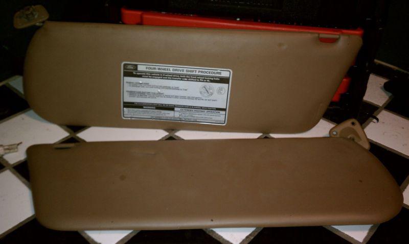 87 88 89 90 91 92 93 94 95 96 ford bronco,f150,f250,f350 truck oem sun visors